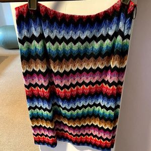 Designer colorful pencil skirt